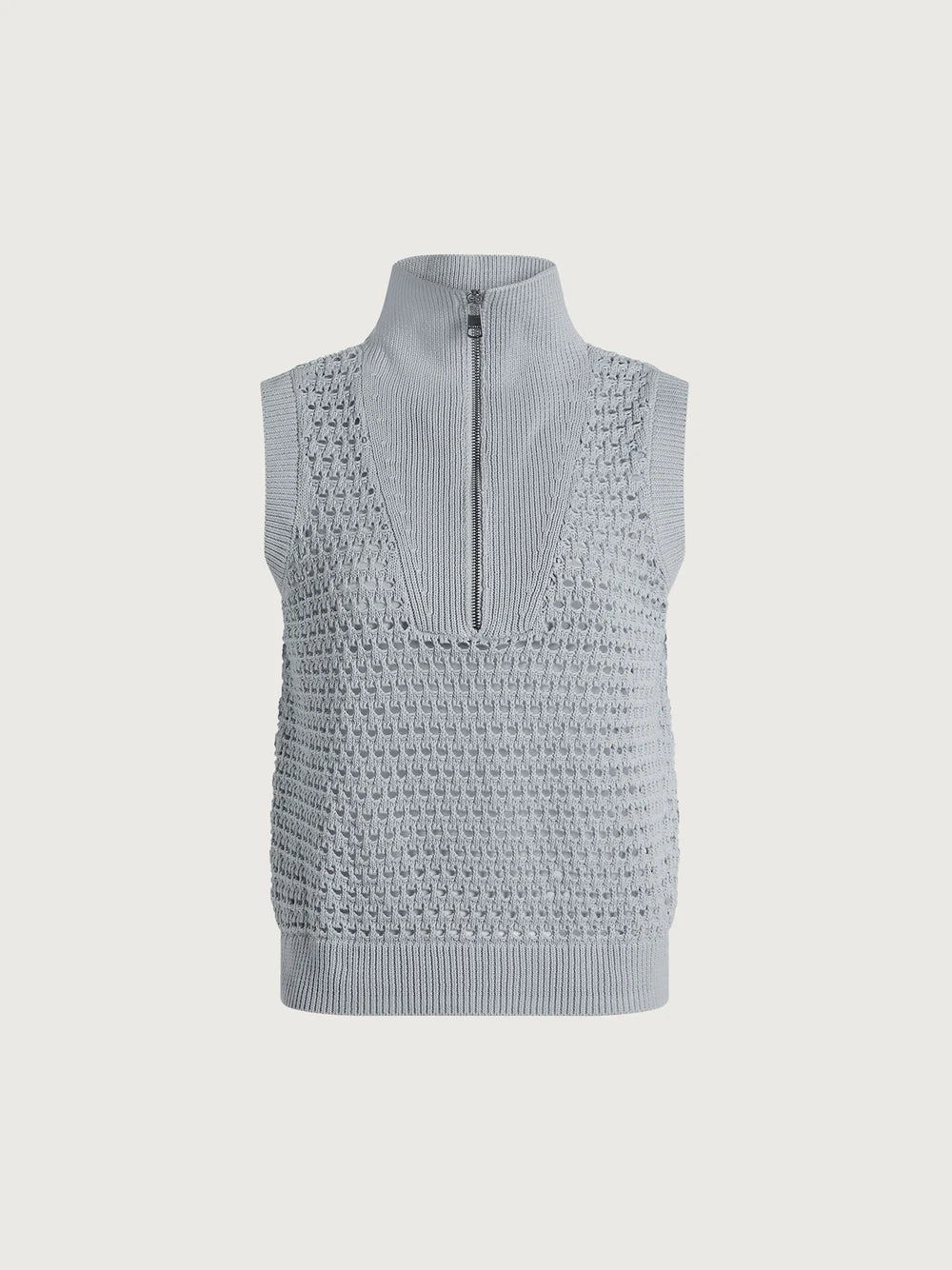 BAINS HALF ZIP TANK - PLEIN BLUE