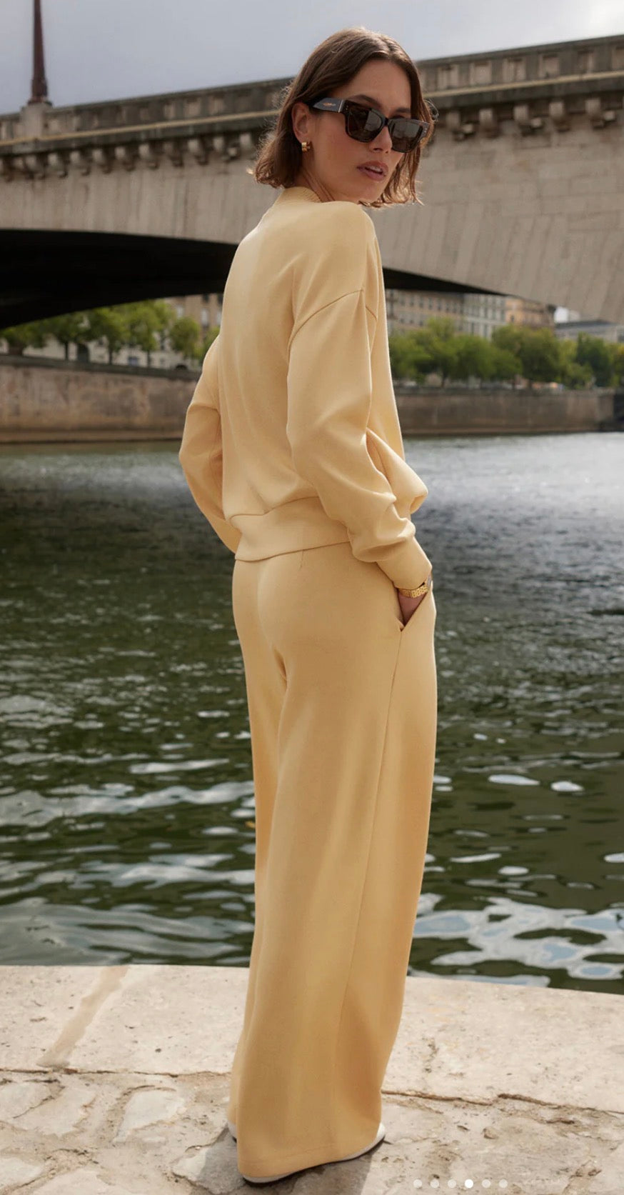 THE EXTRA WIDE LEG PANT- GOLDEN BRONZE