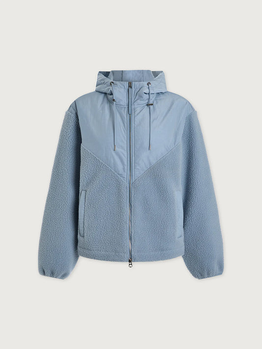 ROSIA FLEECE HOODIE - ASHLEY BLUE