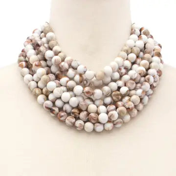 BEADED CHUNKY NECKLACE