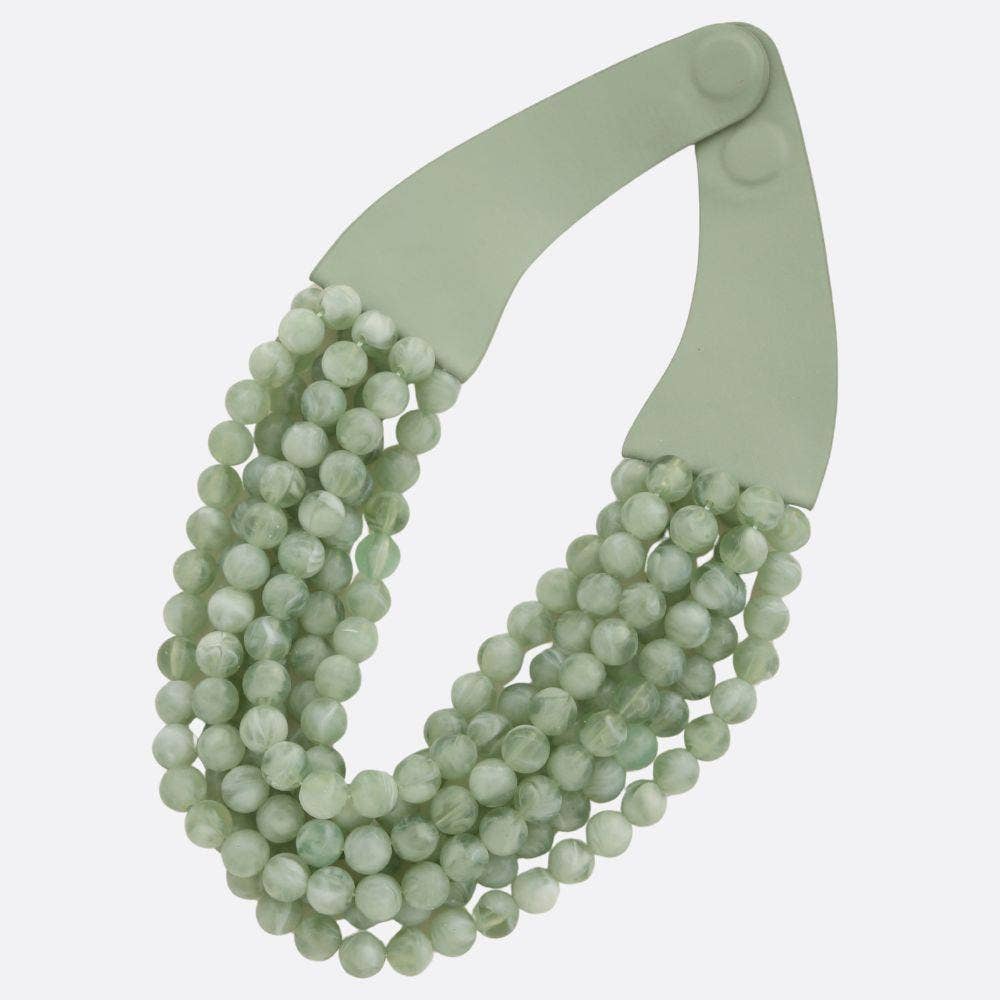 CHUNKY BEADED LAYERED NECKLACE