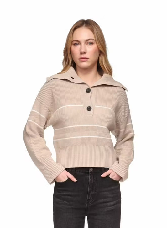 HALF CARDI STRIPED POLO