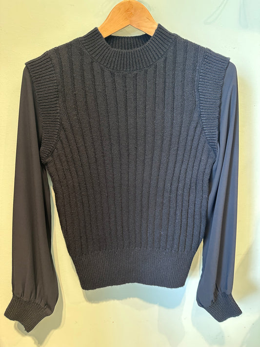 MOCK NECK LONG SLEEVE 2FER