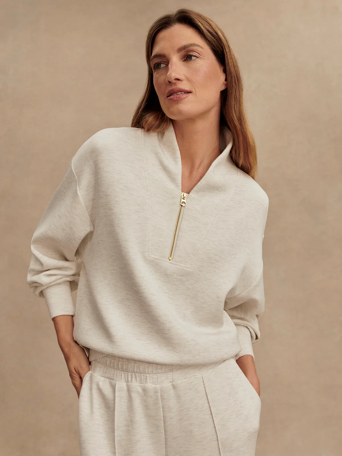 DAVIDSON SWEATSHIRT - IVORY MARL