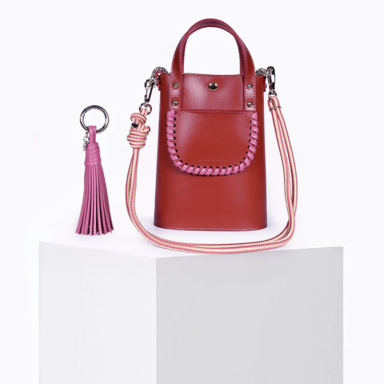AME LEATHER BAG - TERRA BLUSH