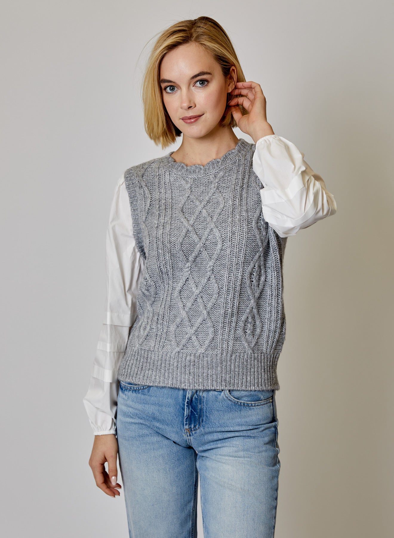 LONG SLEEVE MEDIA MOCK NECK - AIRSTREAM