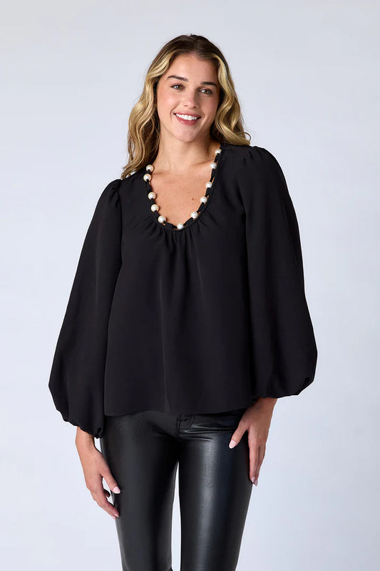 ROWAN BLOUSE - BLACK