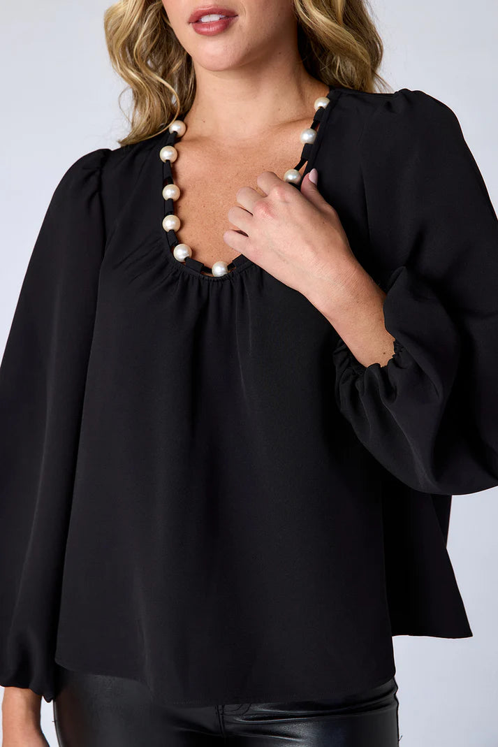 ROWAN BLOUSE - BLACK
