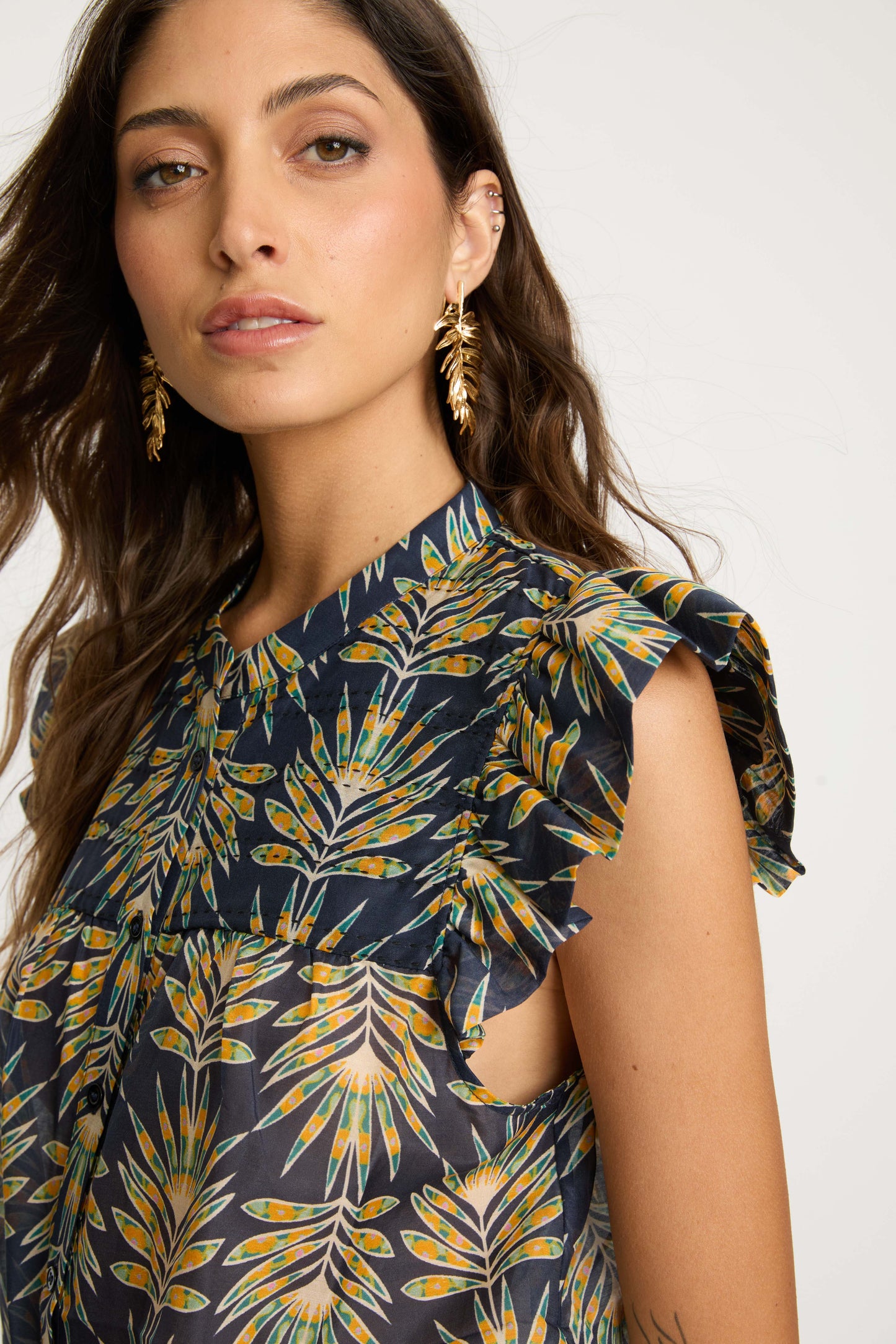 ANTHEA TOP - DECO PLUME