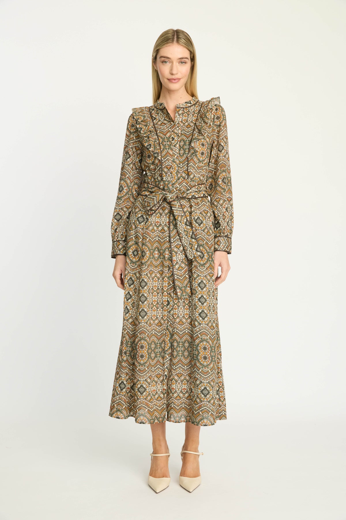 FAYE DRESS- TRIBAL GEO