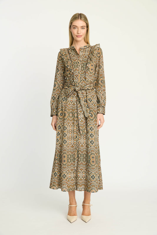 FAYE DRESS- TRIBAL GEO