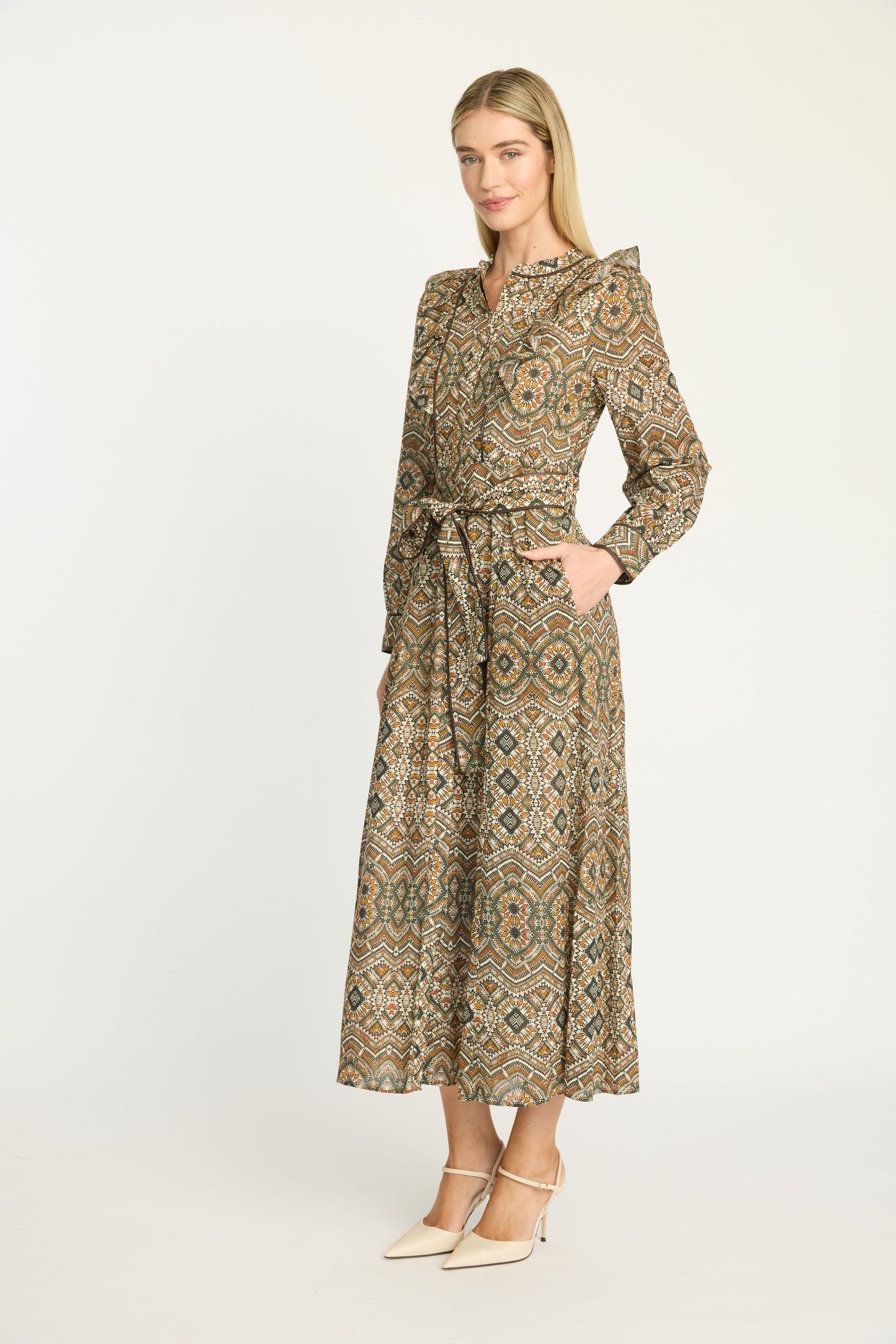 FAYE DRESS- TRIBAL GEO