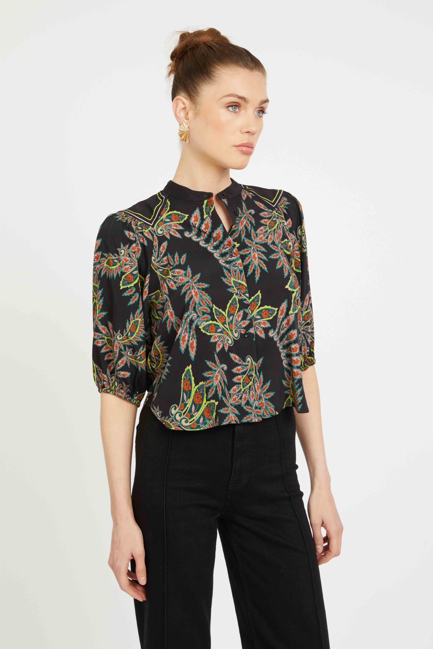 JULIETTE TOP - PAISLEY FOREST