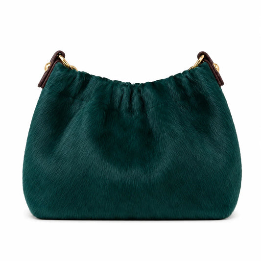 GENUINE LEATHER & COWHIDE PATTERNS CROSSBODY BAG