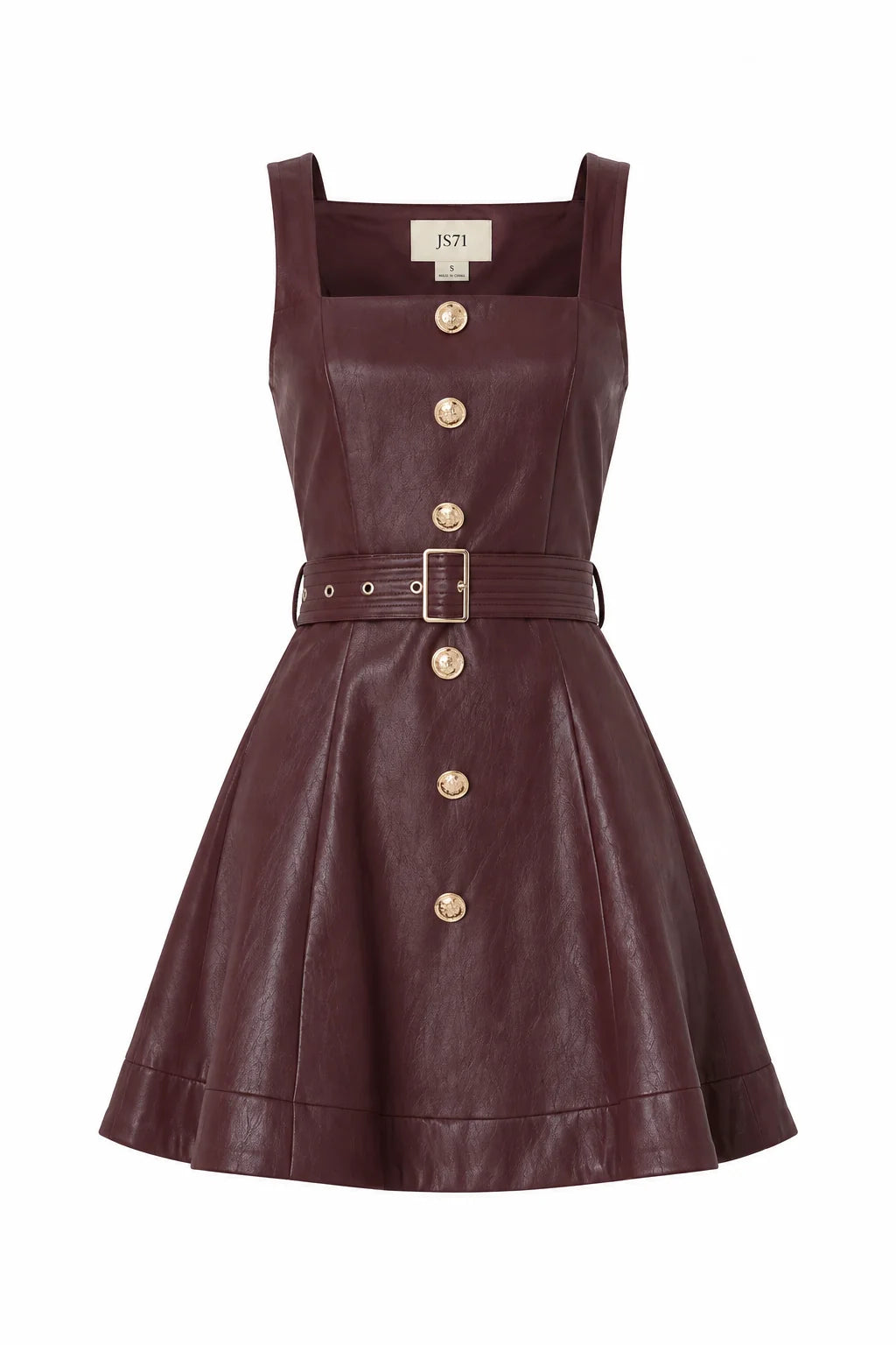JAMI BROWN LEATHER DRESS