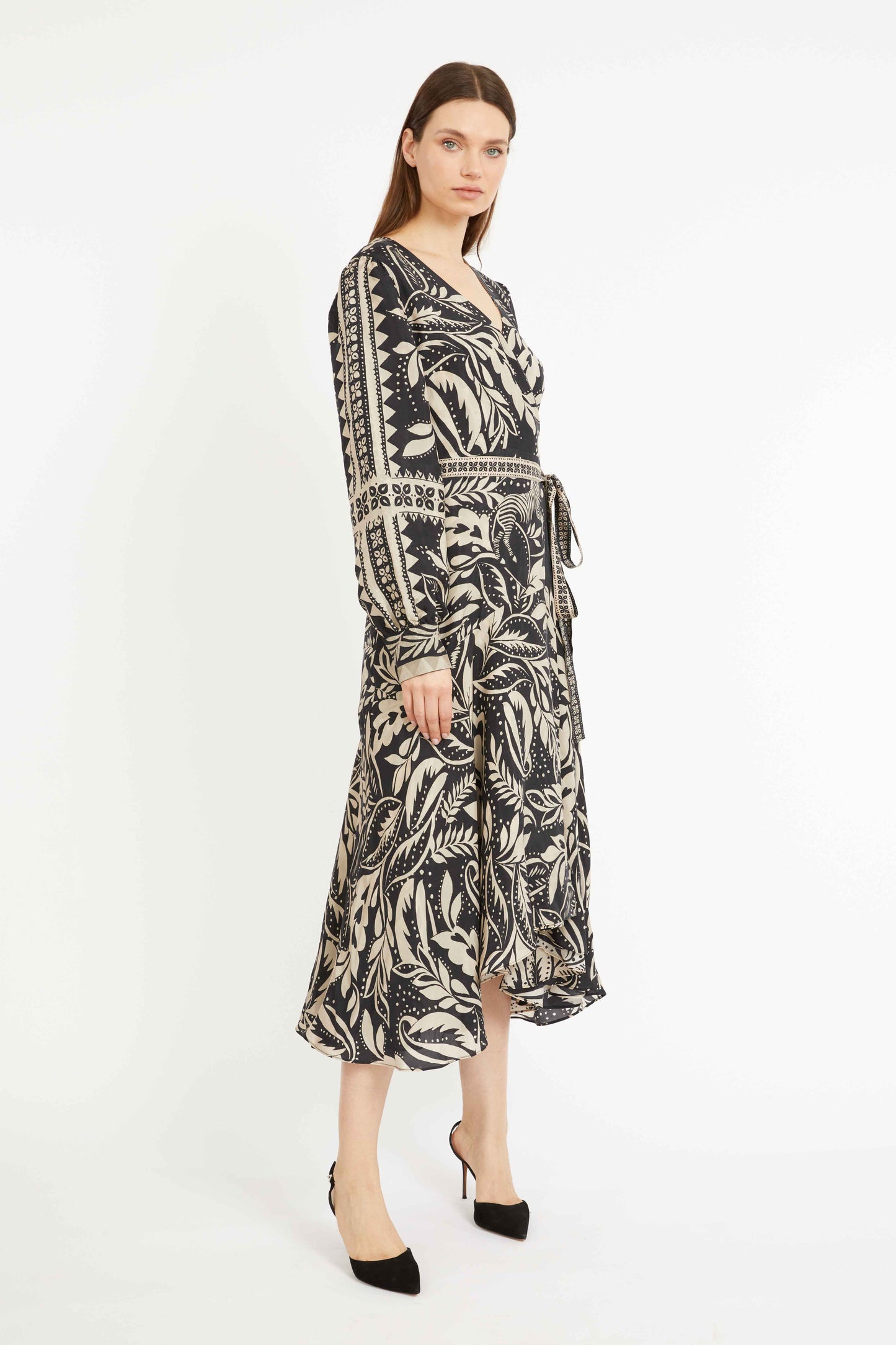 MOON REVERSIBLE MAXI DRESS - ZEBRA FERN