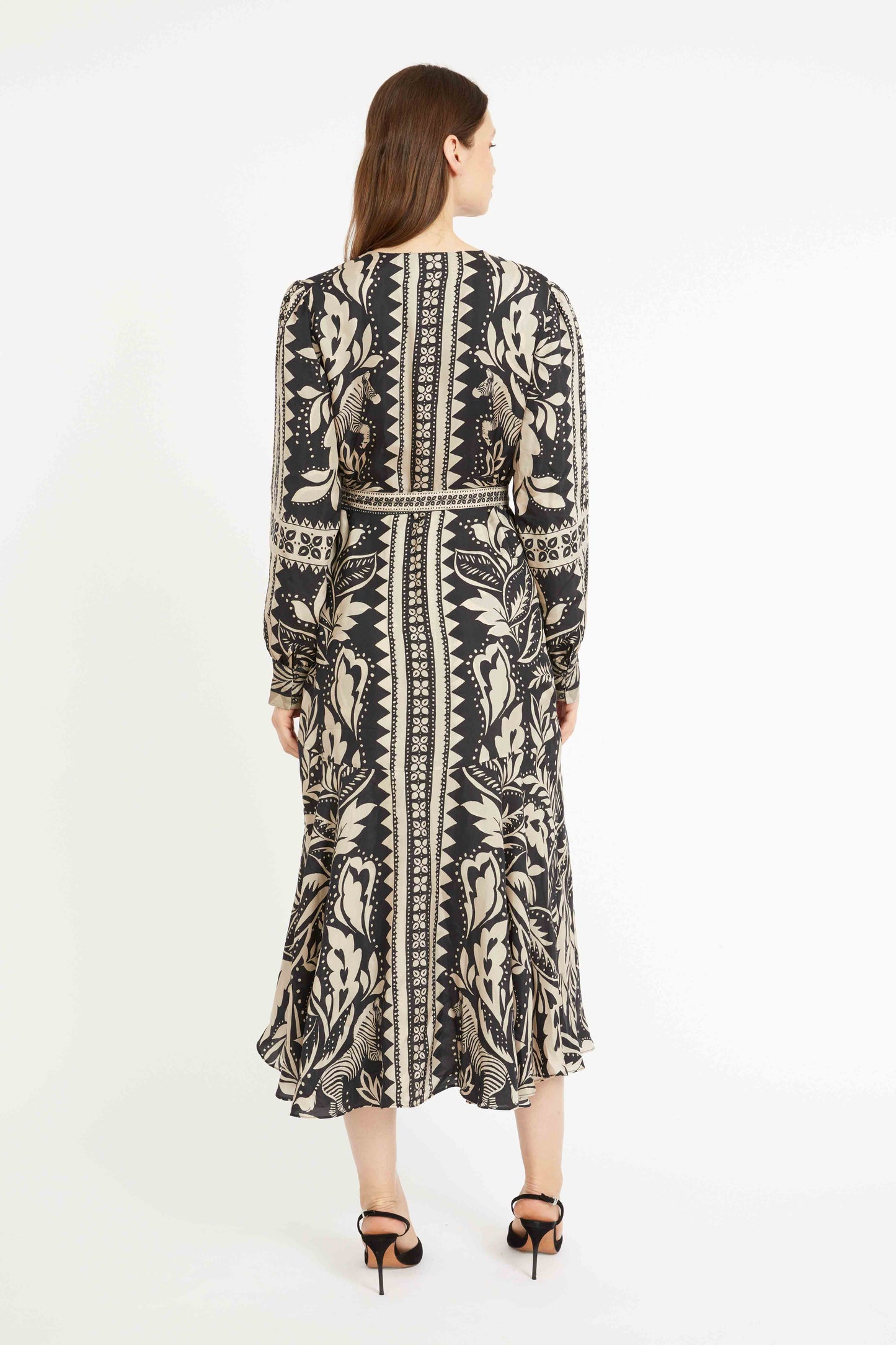 MOON REVERSIBLE MAXI DRESS - ZEBRA FERN