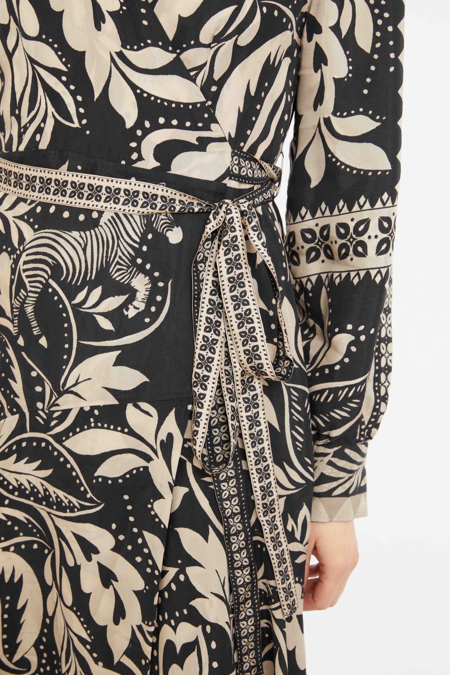 MOON REVERSIBLE MAXI DRESS - ZEBRA FERN