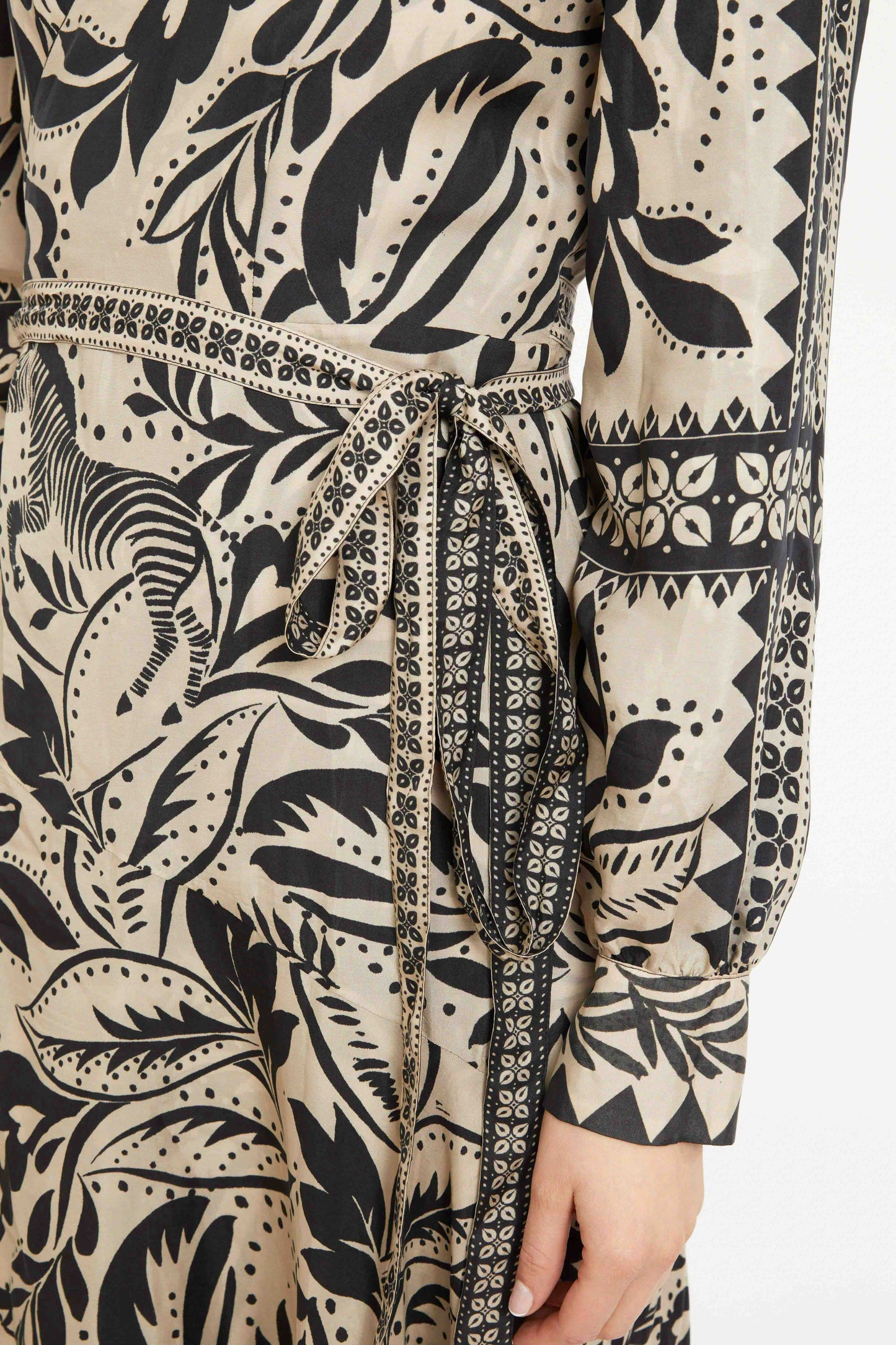 MOON REVERSIBLE MAXI DRESS - ZEBRA FERN
