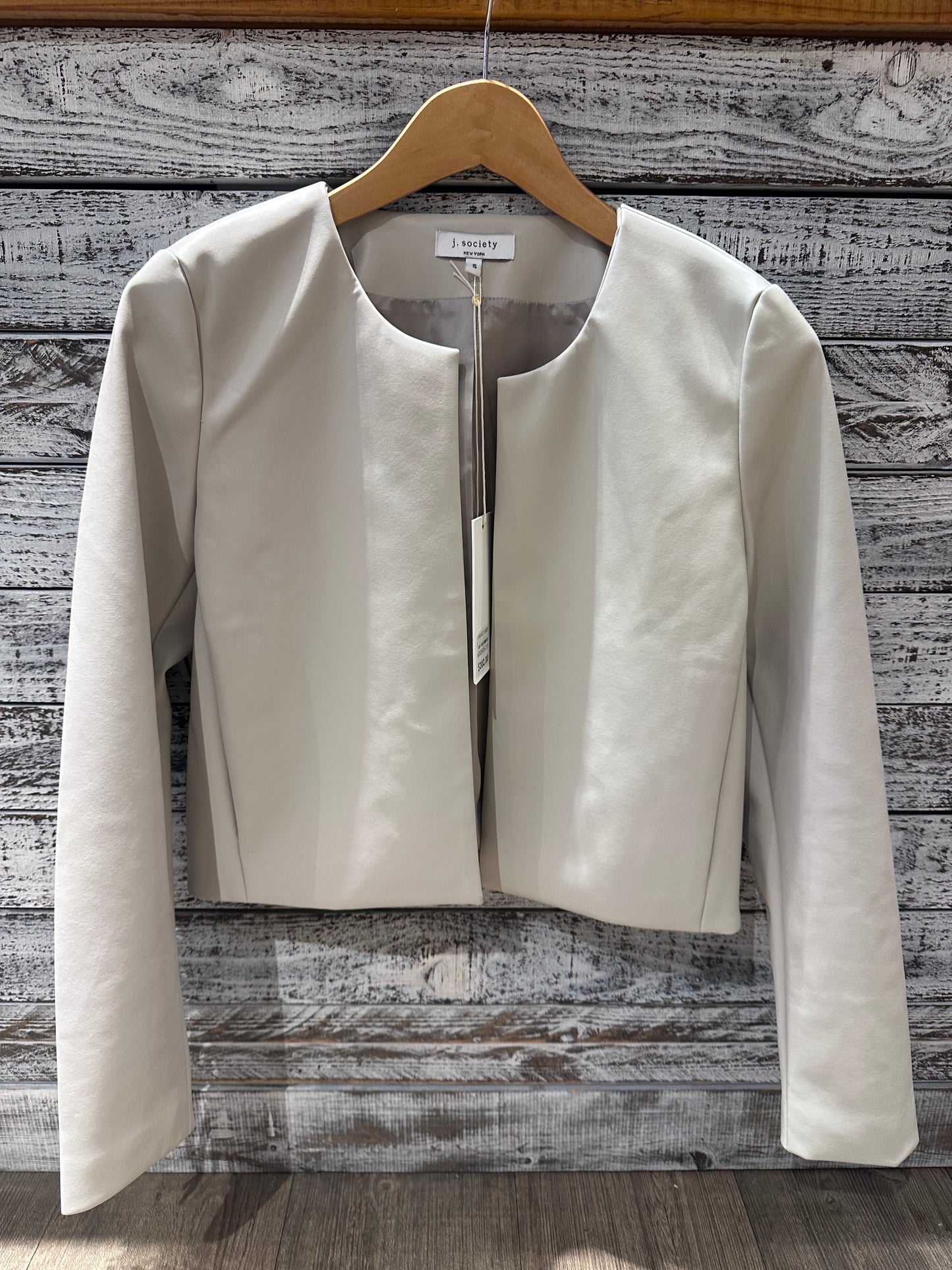 FRINGE FAUX LEATHER JACKET