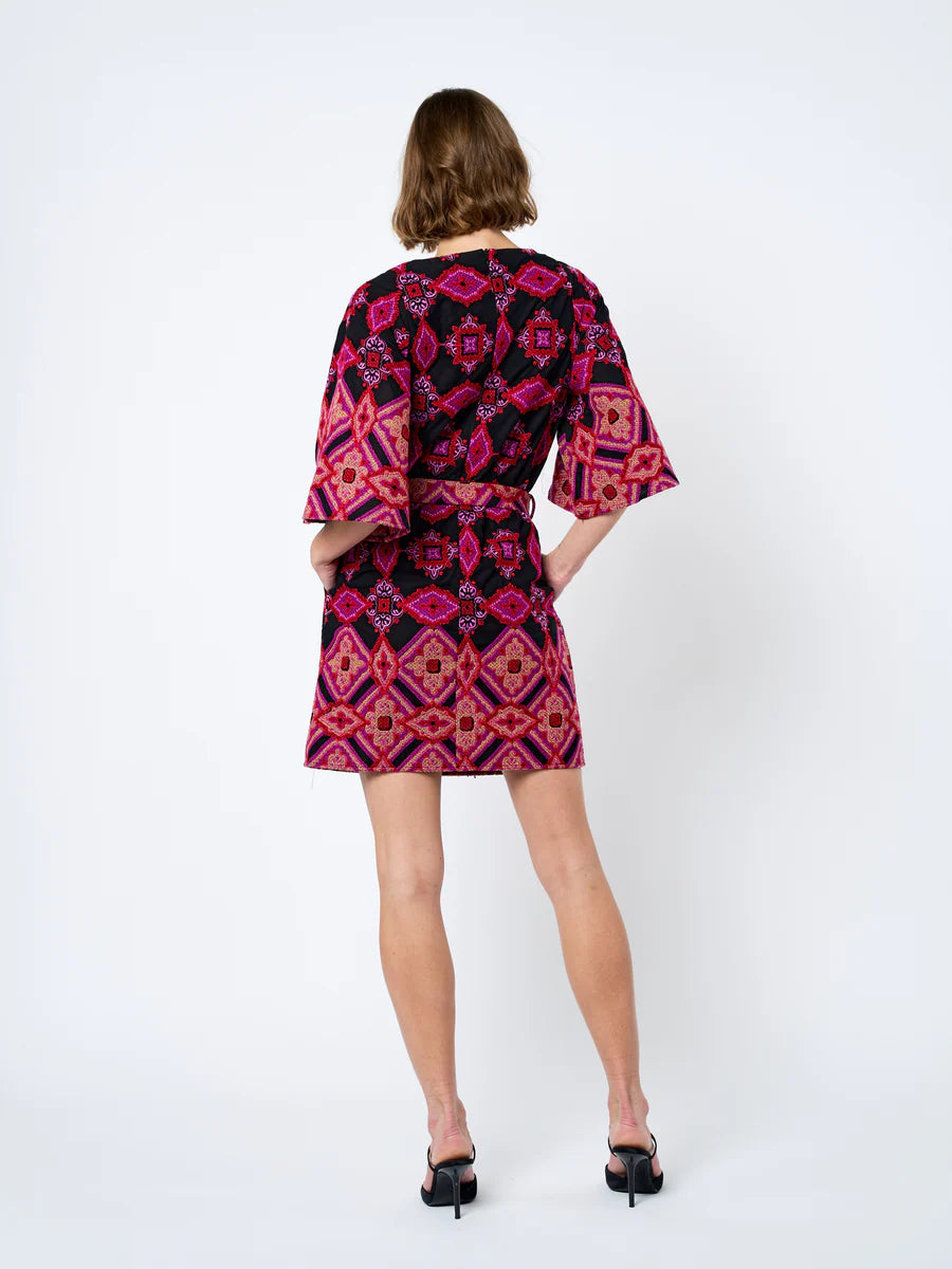 DAELYN EMBROIDERED MINI DRESS