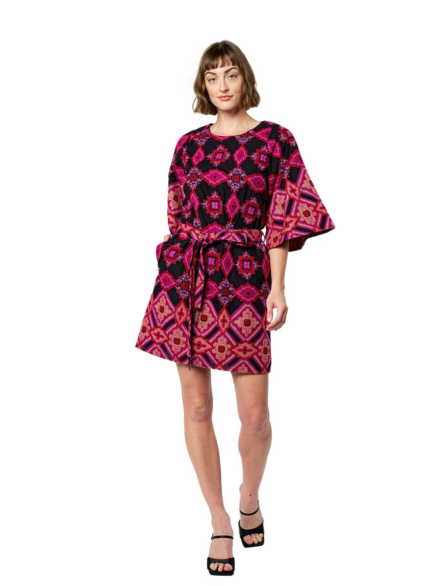 DAELYN EMBROIDERED MINI DRESS