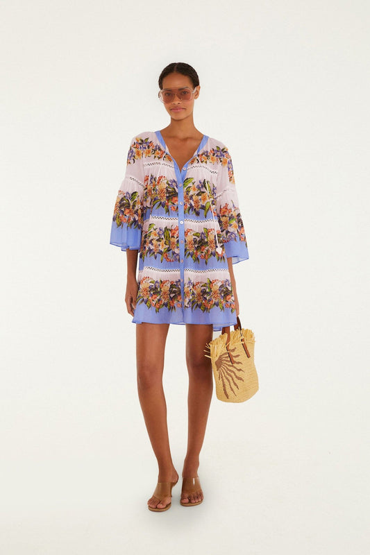 HILO STRIPES BLUSH MINI DRESS