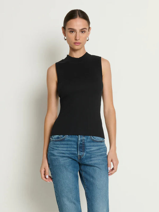 JOAN SLEEVELESS MOCK NECK-NIGHT SKY
