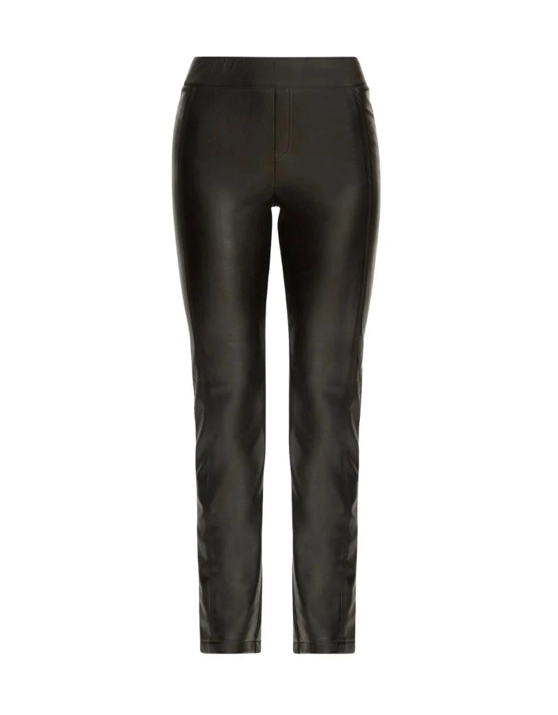 SANTI PANT-BLACK VEGAN LEATHER