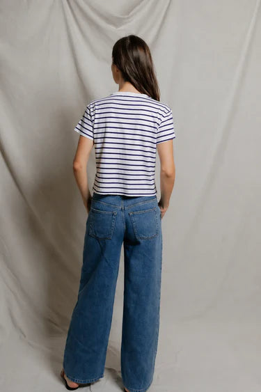 EVERETT CREW NECK- UV STRIPE