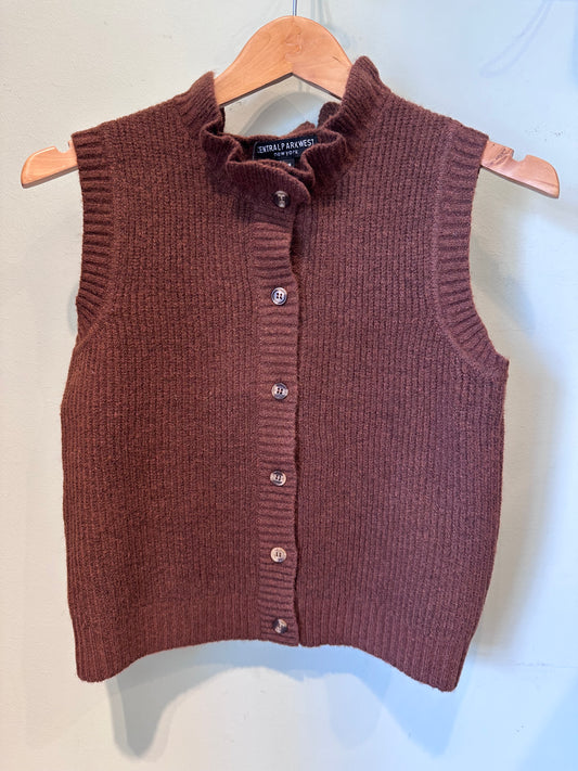 OLIVIA RUFFLE SLVLESS CARDI