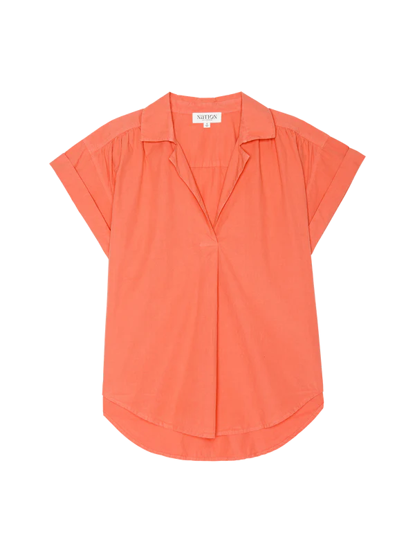ELLIOT T SHIRT - CORAL KISS