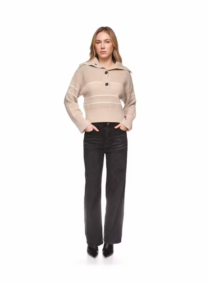 HALF CARDI STRIPED POLO