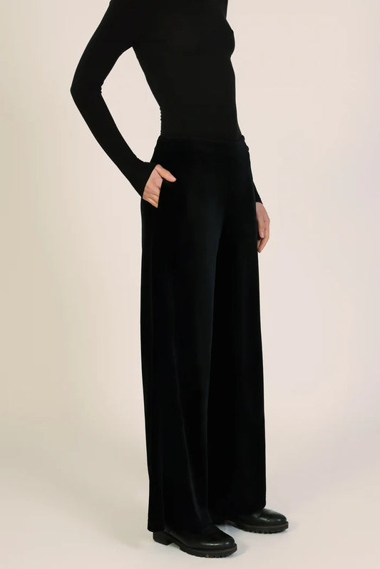 Velvet Trouser - Black