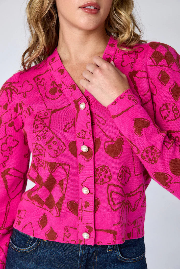 JOVIE CARDIGAN - GAME ON