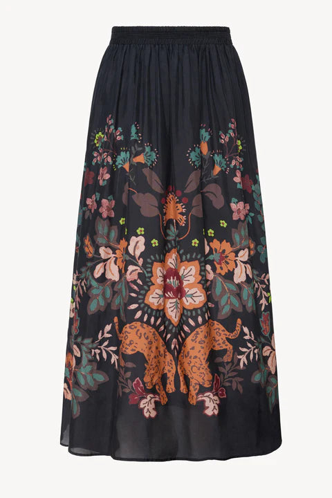 NEYLA SKIRT - LEOPARD PEONY