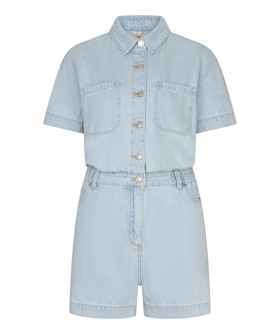 SHORT SLEEVE DENIM SHIRT