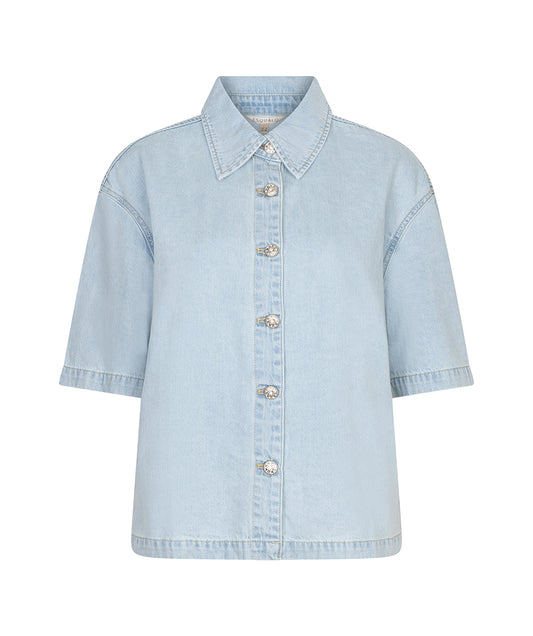 SHORT SLEEVE DENIM SHIRT
