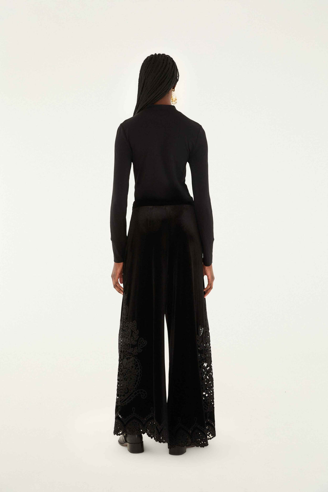 ARTICHOKE HEART RICHELIEU BLACK PANTS