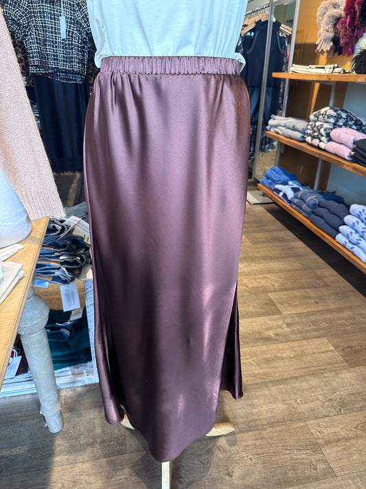 SATIN SKIRT