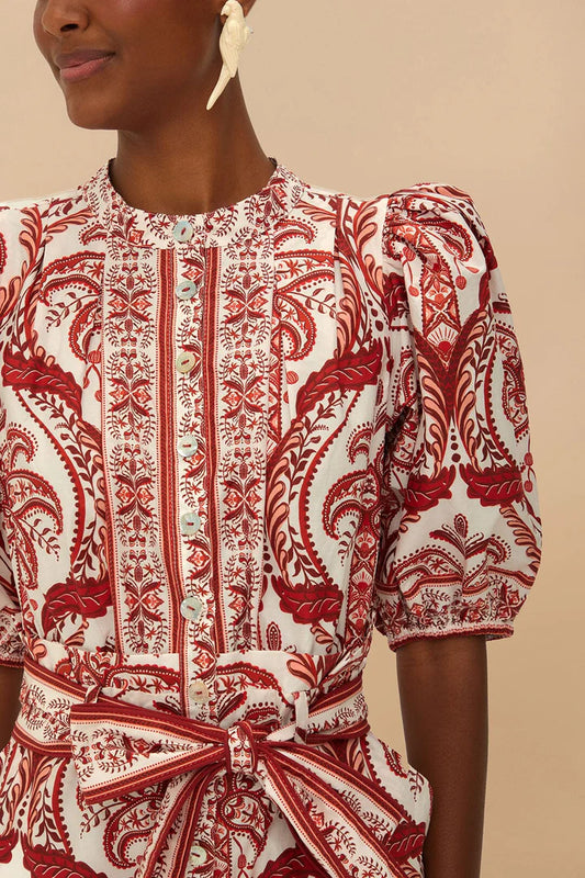 TROPICAL CAMEO OFF-WHITE ROMPER