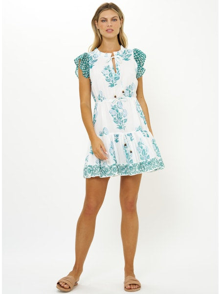 CINCHED FLIRTY SHORT-GREEN