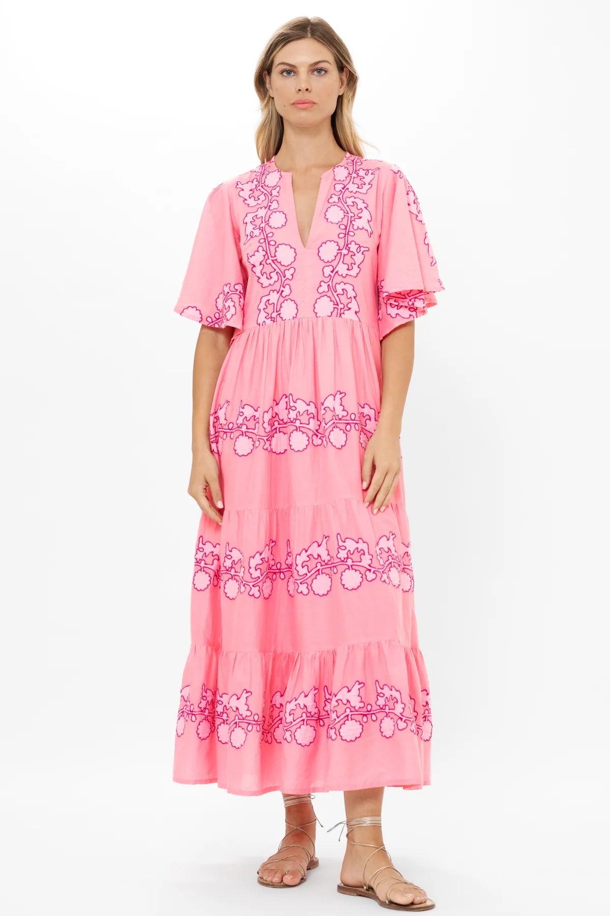 FLIRTY VNECK MAXI-TANGIER