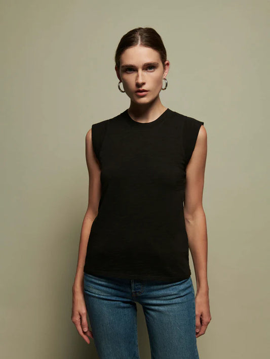 PATTI MUSCLE TANK-BLACK