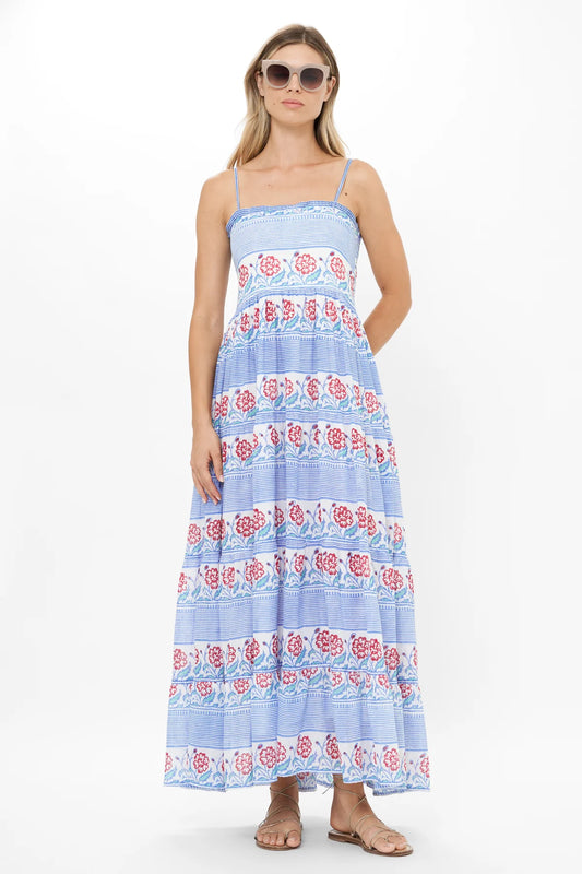 SMOCKED BACK MAXI-BORREGO