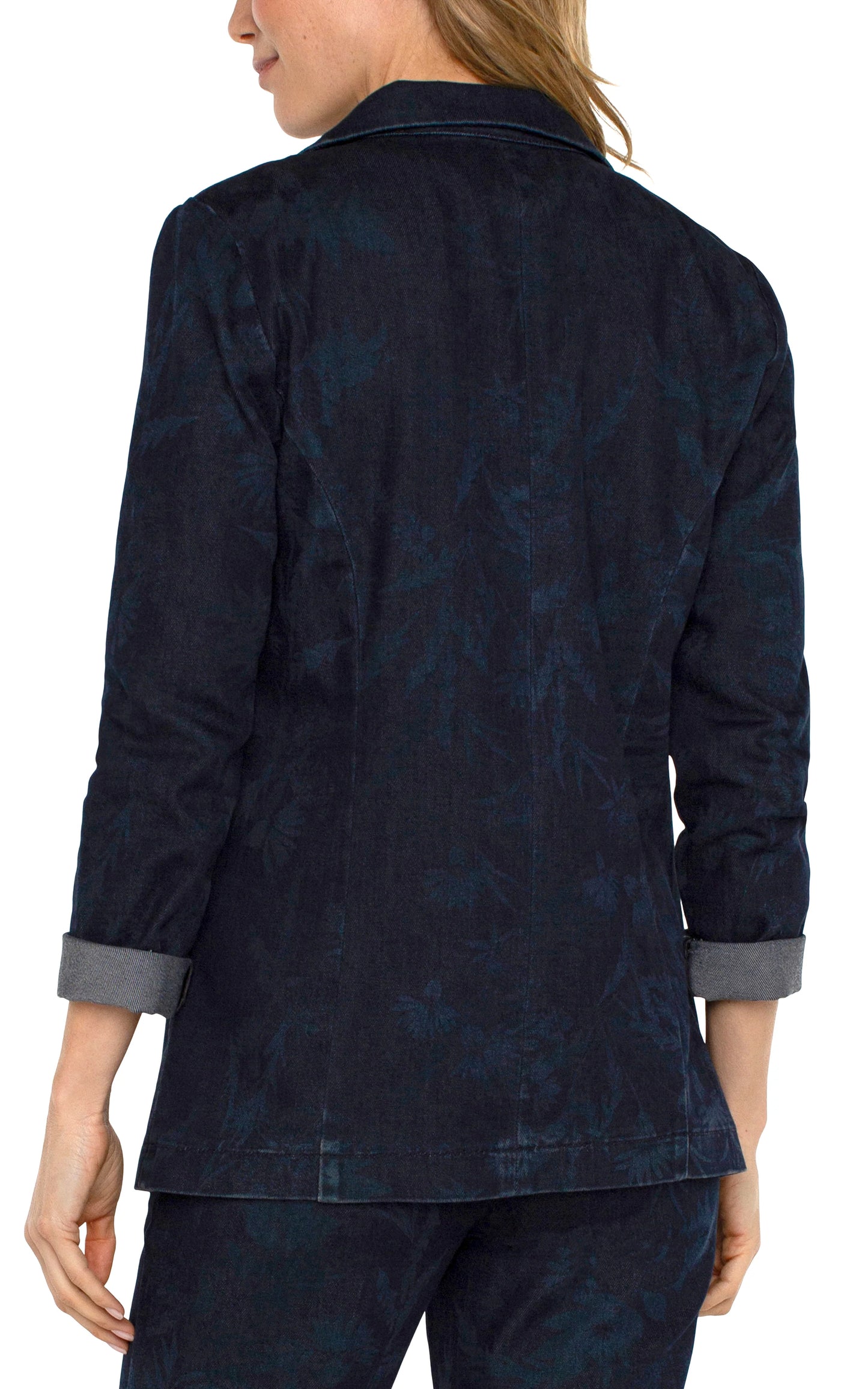 BOYFRIEND BLAZER-SHADOW FLORAL