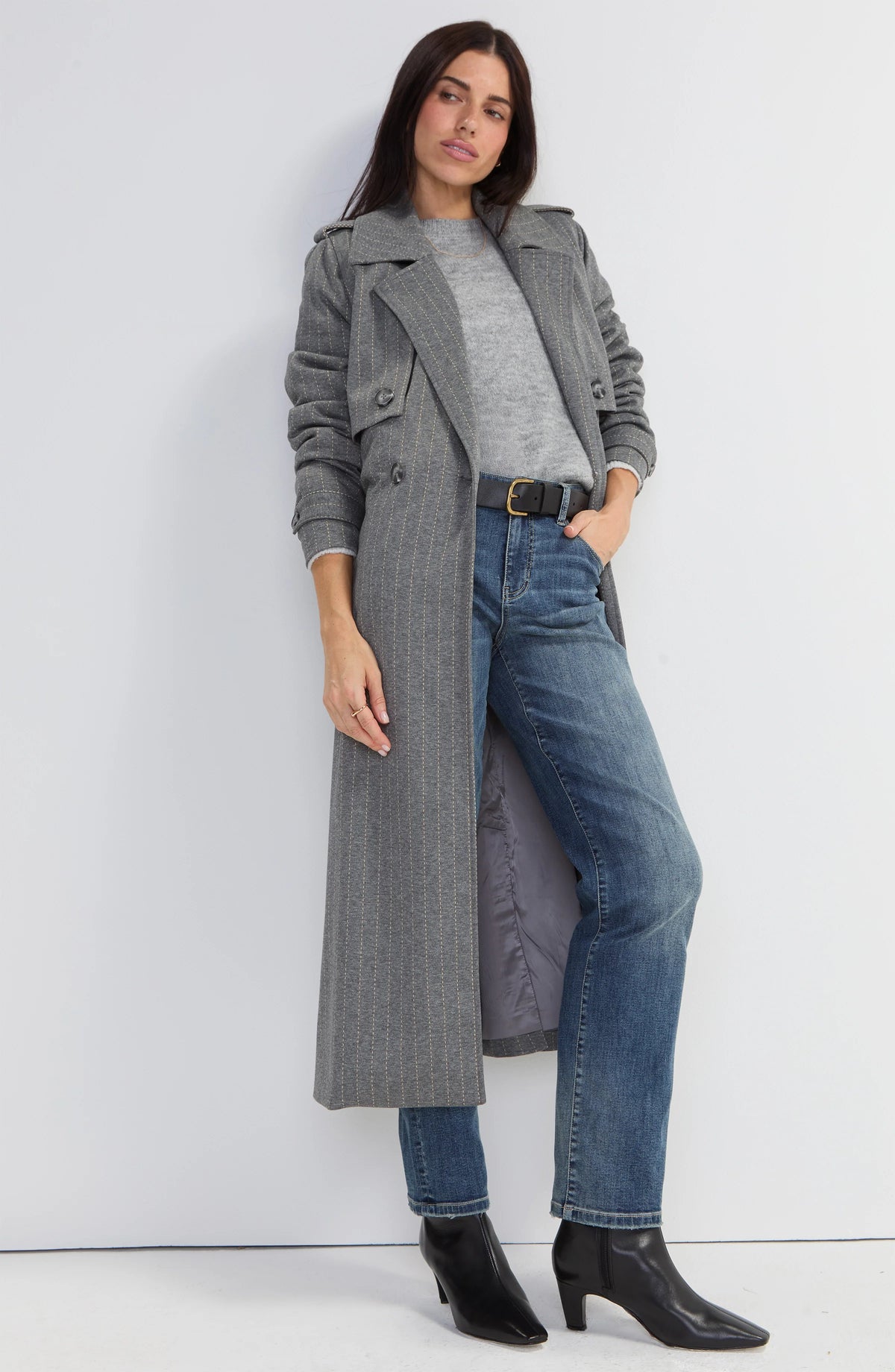 MAXI BELTED TRENCH COAT