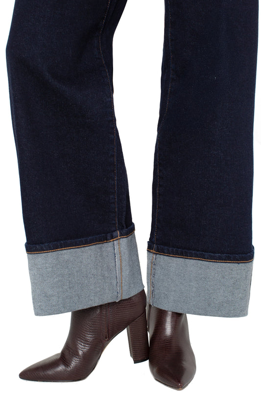 SELVEDGE MORGAN CUFFED WIDE LEG