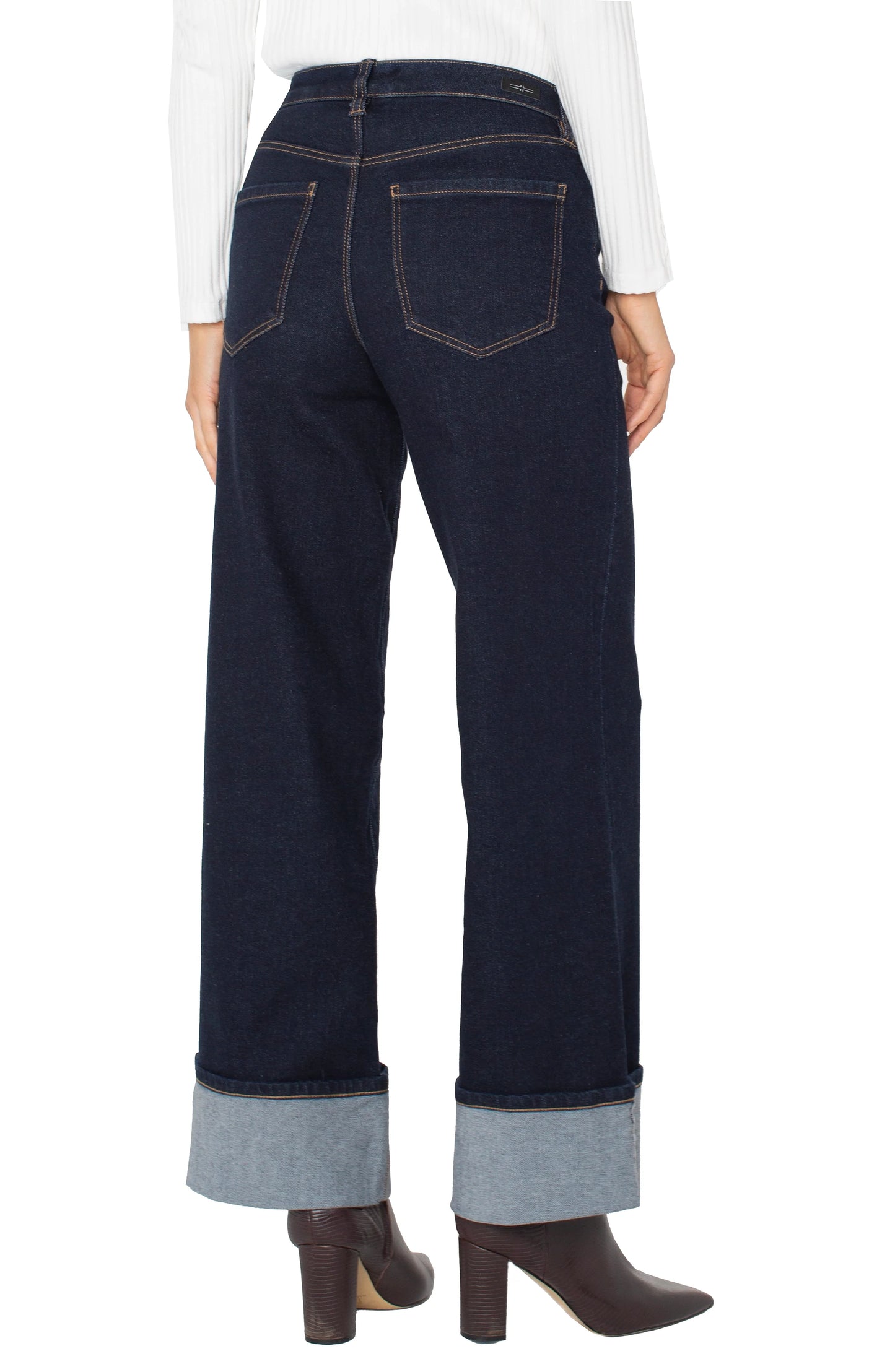 SELVEDGE MORGAN CUFFED WIDE LEG
