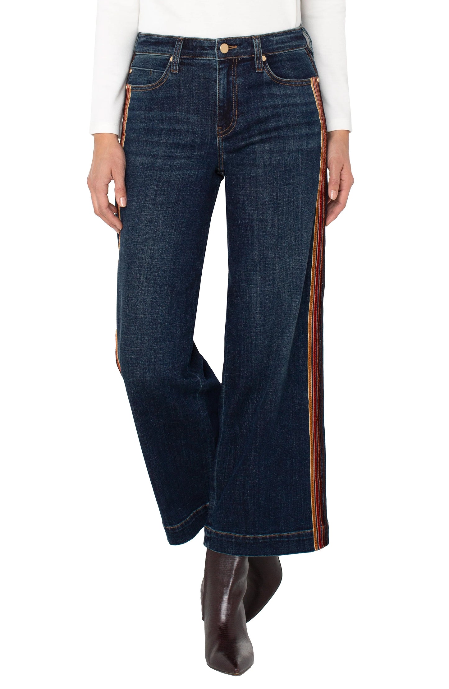 STRIDE WIDE LEG WITH VELVET TRIM